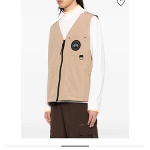 Canada Goose Tan Utility Vest with Black Patch